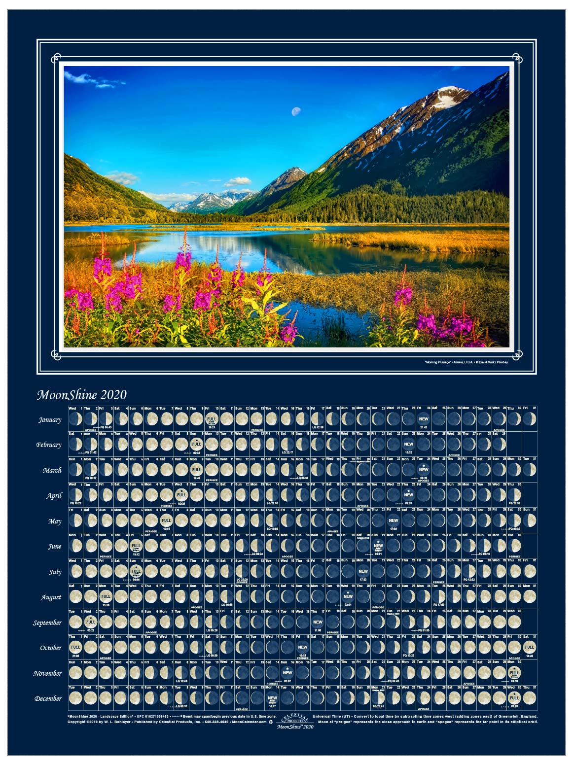 Moon Calendars Moon Calendar Lunar Calendar